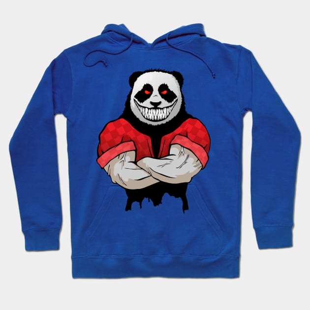 Evil panda with a terrible smile Hoodie by MaksKovalchuk